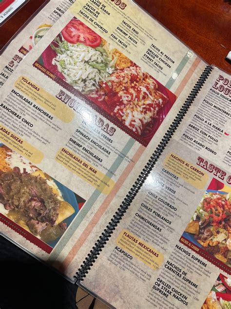 Menu At Fiesta Charra Restaurant Lansing Lake Lansing Rd