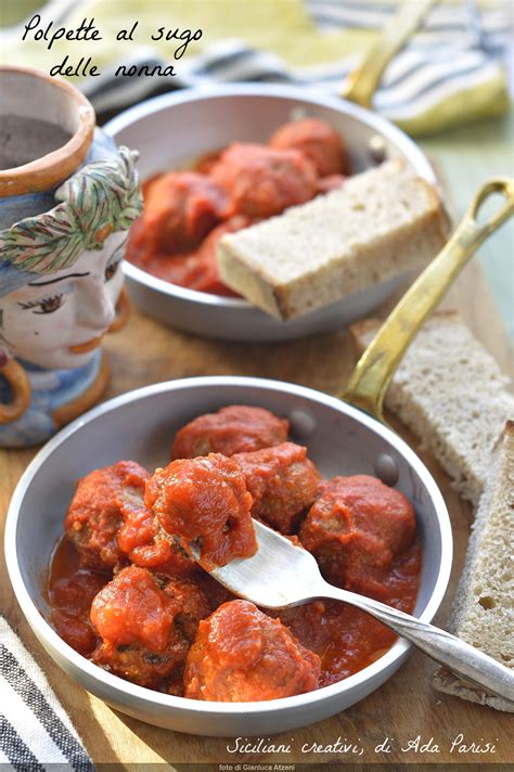 Polpette Al Sugo Alla Siciliana Siciliani Creativi In Cucina