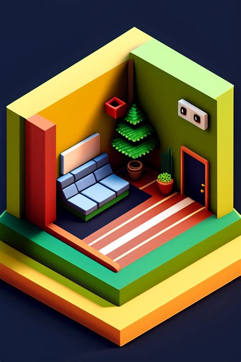 Lexica Isometric Clean Pixel Art Image Of Outside Of Cute Design Studio