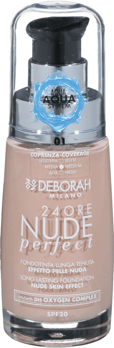 DEBORAH MILANO 24Ore Nude Perfect tekoča podlaga 01 30 ml dm si
