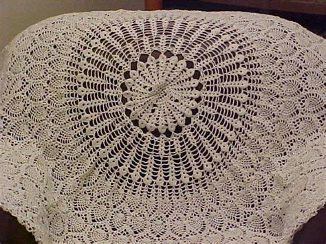 10 Free Crochet Pattern Oval Pineapple Tablecloth Information · Lalale