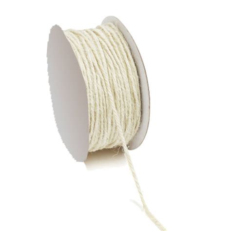 Makramee Schnur Jute weiss 50 m x 2mm 1 Rolle für