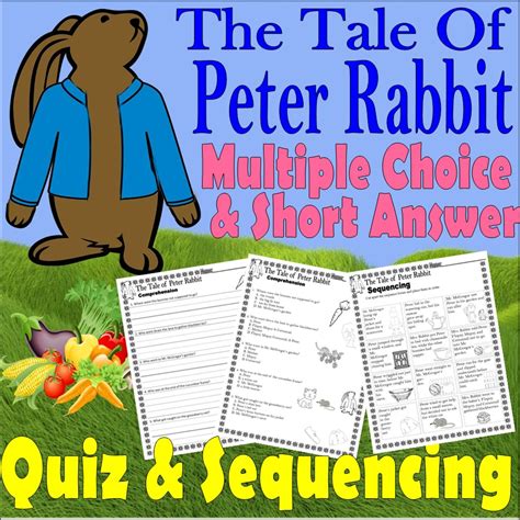 The Tale Of Peter Rabbit Reading Quiz Tests And Story Sequencing Made