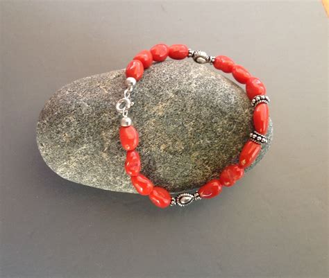 Bracelet Homme En Corail Corse Rouge Veritable Er Choix Mont