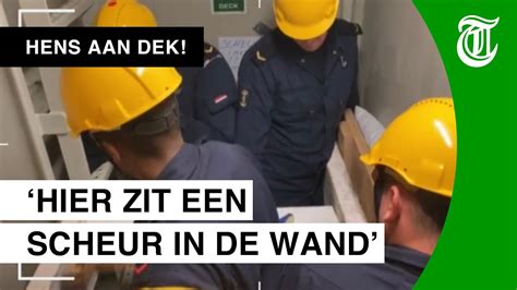 Lekkage In Nederlands Marineschip Zo Gaat Dat Hens Aan Dek Youtube