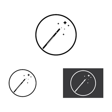 Premium Vector Magic Wand Icon Logo Vector