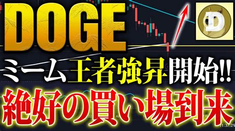 仮想通貨ドージ DOGE 大幅上昇前の最適な仕込み時は今 下落終了サイン出現でクジラ動く さらには現物ETFの可能性示唆も ドー