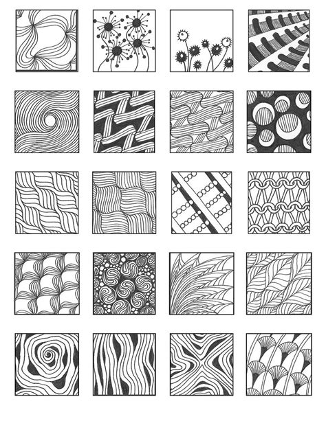 Texturas Dibujo Patrones Dibujo Texturas Visuales Ejercicios De Dibujo Clases De Dibujo