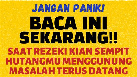 Baca Sekarang Doa Dzikir Zikir Lunas Melunasi Pelunas Hutang Riba