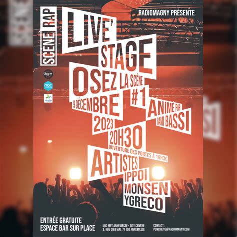 Live Stage Osez La Sc Ne Agenda De La Mjc Annemasse