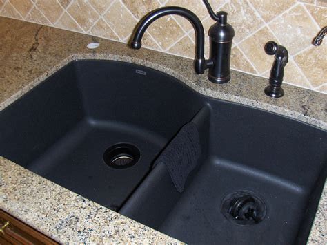 Black composite granite kitchen sink - Hawk Haven