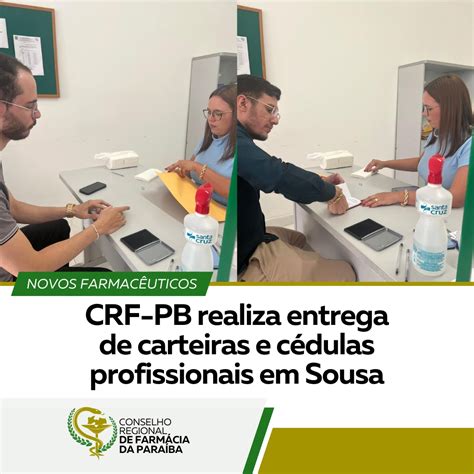 Crf Pb Realiza Entrega De Carteiras E C Dulas Profissionais Em Sousa