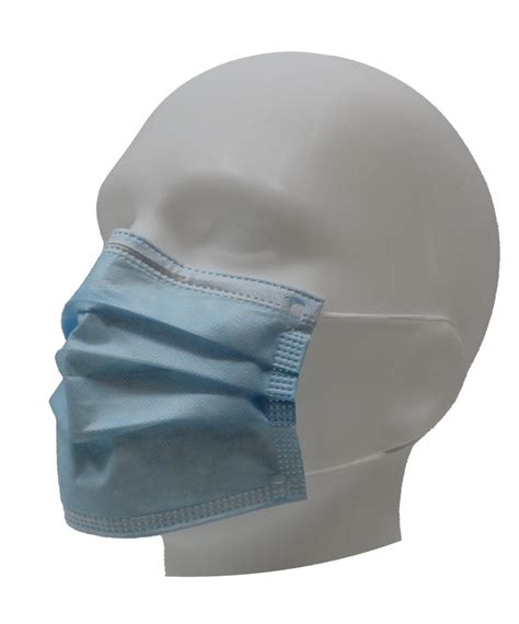 Pack Of Triple Layer Nonwoven Flame Retardant Disposable Face Masks