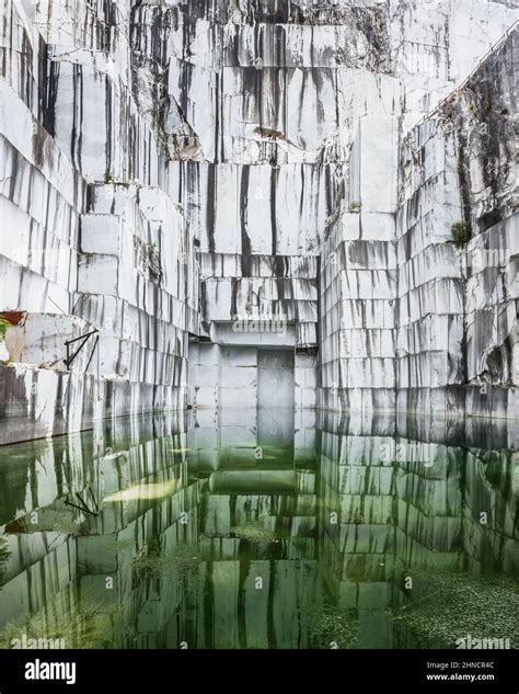 Abandoned Marble Quarry In Carrara Italy Stock Photo Alamy