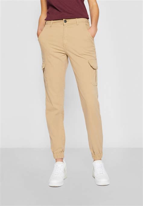 Urban Classics High Waist Pantaloni Cargo Softtaupe Bej Zalando Ro