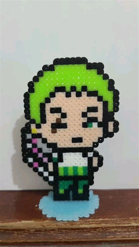 Zoro One Piece Pixel Manualidades Plantillas Hama Beads Hama Beads