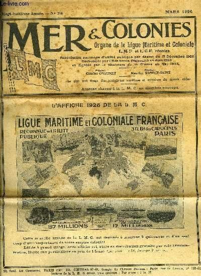 Mer Colonies N L Affiche De La L M C Payer Nos Cr