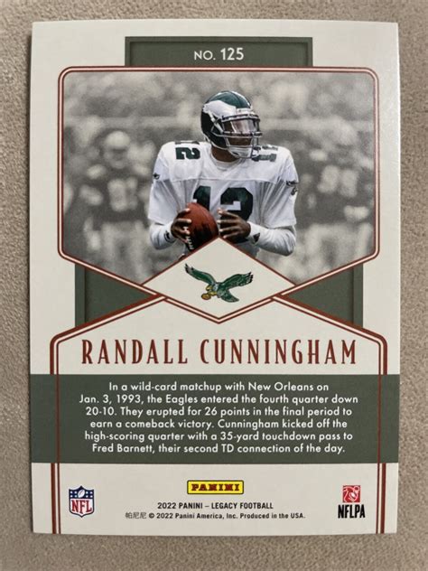 2022 Legacy Randle Cunningham 05100 Legends Card Ebay