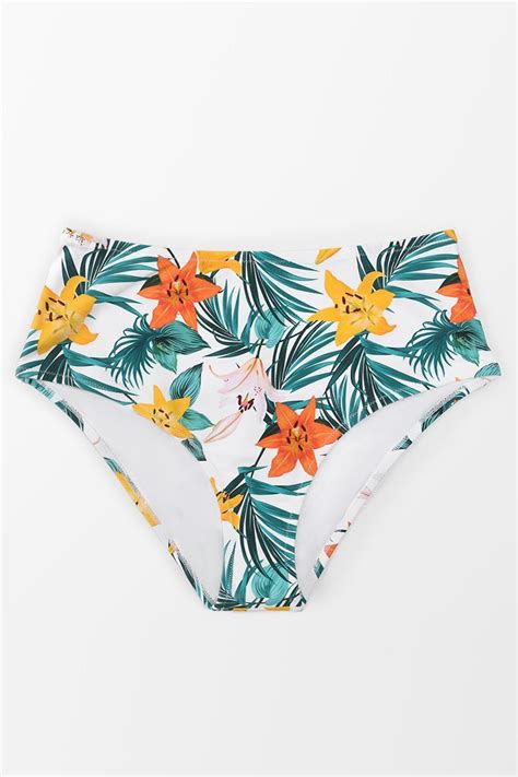 Anya Floral Plus Size Bikini Bottom Cupshe Uk