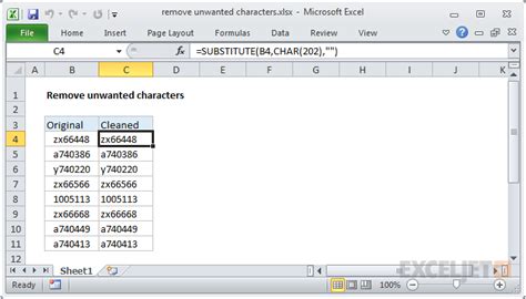 Remove Unwanted Characters From Cell In Excel Riset