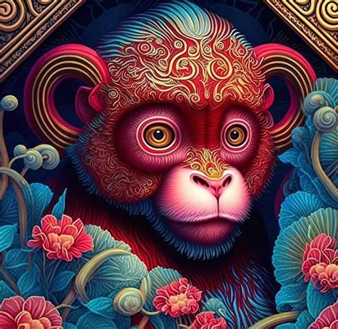 ปักพินโดย Chris Chun Art & Design ใน Chinese Zodiac 'The Monkey'