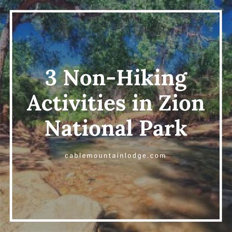 Zion Activities: 3 Non-Hiking Activities in Zion National Park