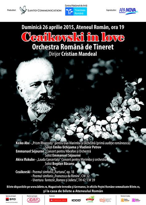 Aprilie Concert Ceaikovski In Love En April Tchaikovsky In