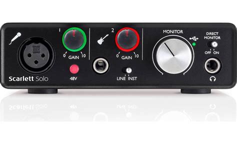 Focusrite Scarlett Solo Second Generation Usb 20 Audio Interface For