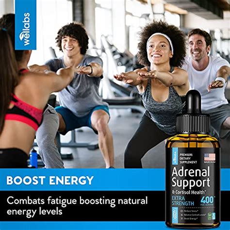 Adrenal Support Supplement Thyroid Health And Cortisol Manager Liquid Vegan Formula Made In