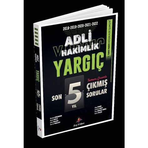 Yarg Adli Hakimlik Son Y L Orijinal Km Sorular Kitab