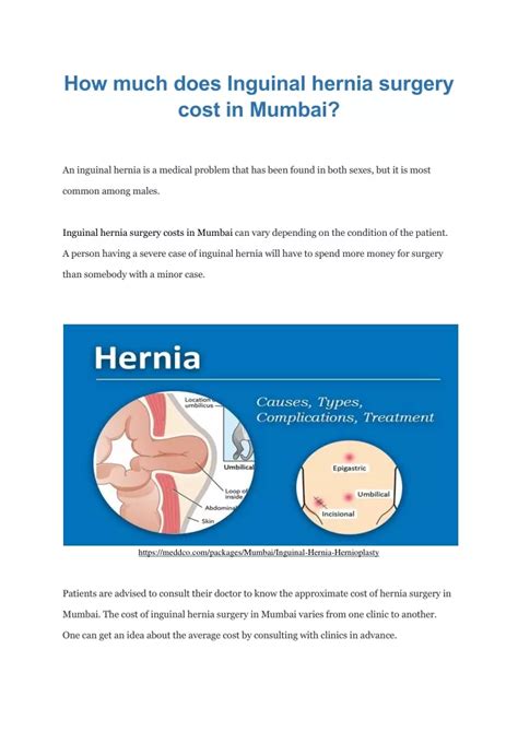 Ppt How Much Does Inguinal Hernia Surgery Cost In Mumbai Powerpoint