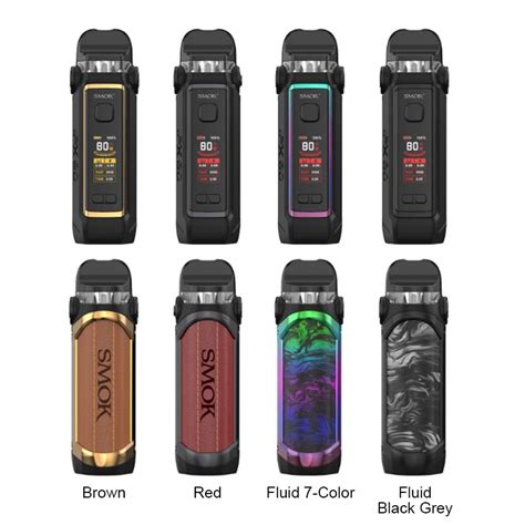 Smok Ipx80 80w Pod Mod Kit 3000mah 55ml Pods Power Ranges Vape
