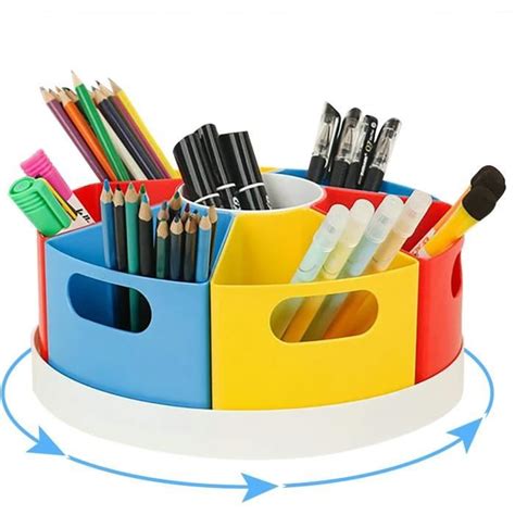 Organiseur De Bureau Rotatif Pot Stylos Organiseur De Bureau Pour