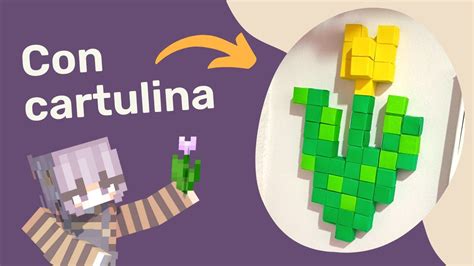 C Mo Hacer Tulip N De Minecraft Muy F Cil Youtube