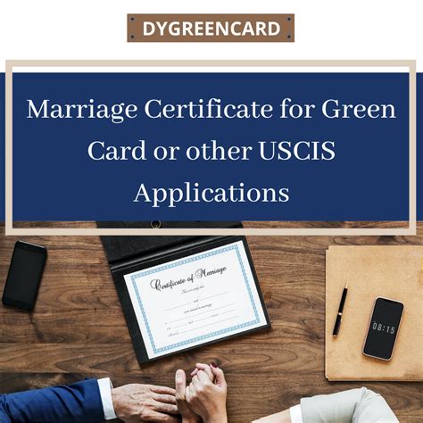 Marriage Certificate For Green Card Or Other Uscis Applications Dygreencard Immigration