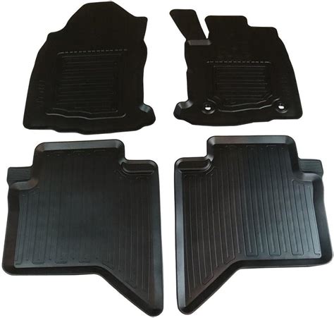 Toyota Genuine Hilux Double Cab Front And Rear Rubber Floor Mats 2015 Pw2100k036 Uk