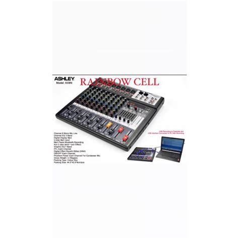 Jual Mixer Ashley Ax N Ax N Ax N Bluetooth Original Channel Shopee