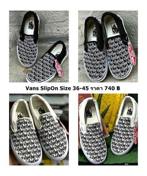 VansSlipOn Size 36 45 สนคาใหม ราคา 740 พรอมสงมจำนวนจำกด คาสง R 55 คา