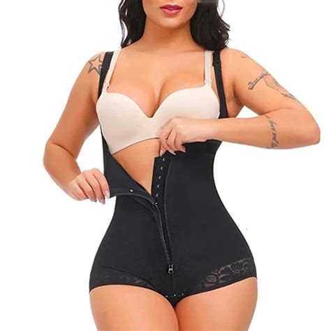 Fajas Colombianas Open Bust Shapewear Women Tummy Control Body Shaper