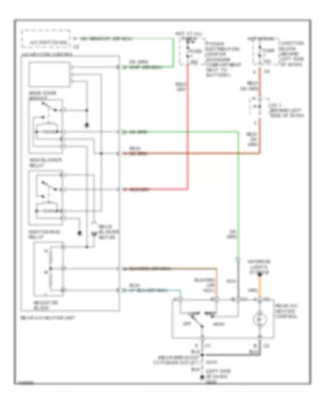 Электросхемы СИСТЕМА КОНДИЦИОНЕРА Dodge Ram Wagon B3500 1999 Wiring Diagrams For Cars