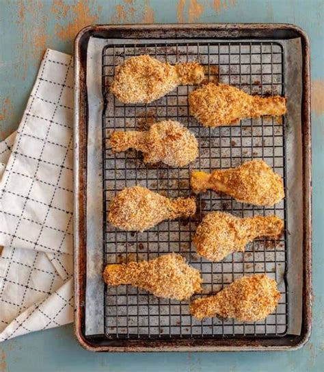 Panko Crusted Baked Chicken Legs Recipe Crispy Oven Baked Chicken