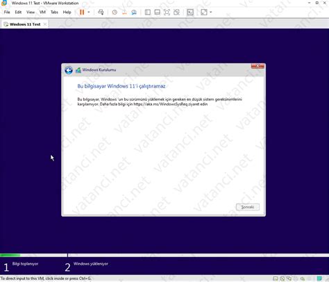 VMware Workstation Üzerinde Sanal TPM ile Windows 11 Kurulumu