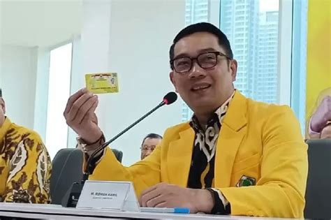 Pilgub Jakarta Atau Jabar Golkar Putuskan Nasib Pencalonan Ridwan