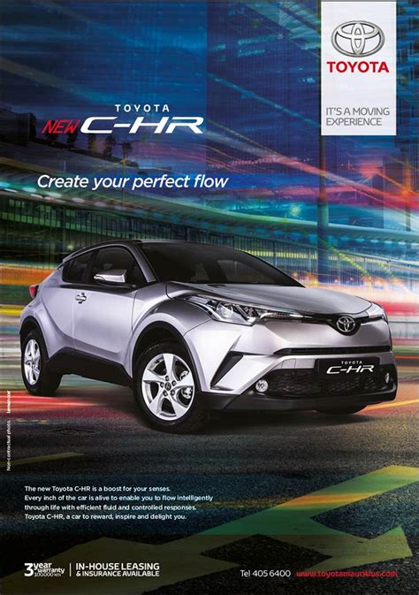 Toyota Mauritius Ltd Toyota C Hr Tel 405 6400 Car Advertising