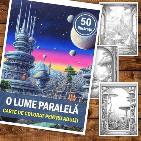 Carte De Colorat Pentru Adulti 50 De Ilustratii O Lume Paralela 106