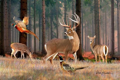 Whitetail Deer Art Print In His Prime Painting By Dale Kunkel Art