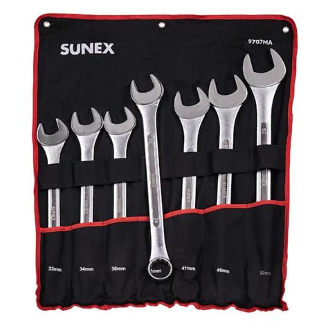 Sunex Tools Metric Raised Panel Jumbo Combination Wrench Set 7 Pcs 9707ma The Home Depot