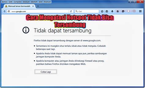 13 Cara Mengatasi Hotspot Tidak Bisa Tersambung Ke Laptop Atau Komputer