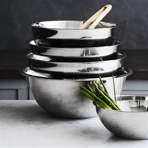 Stainless Steel Nesting Mixing Bowls Set Of 5 Williams Sonoma