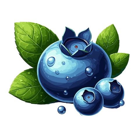 Premium Vector Blueberry Vector Illustration